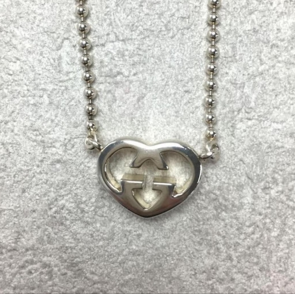 213. EUC Gucci 16" silver 925 choker necklace - Picture 1 of 7